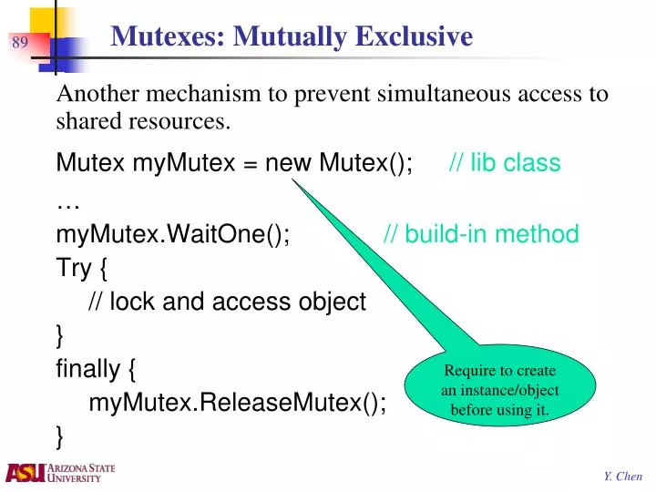 mutexes mutually exclusive
