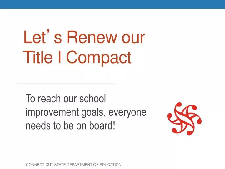 let s renew our title i compact
