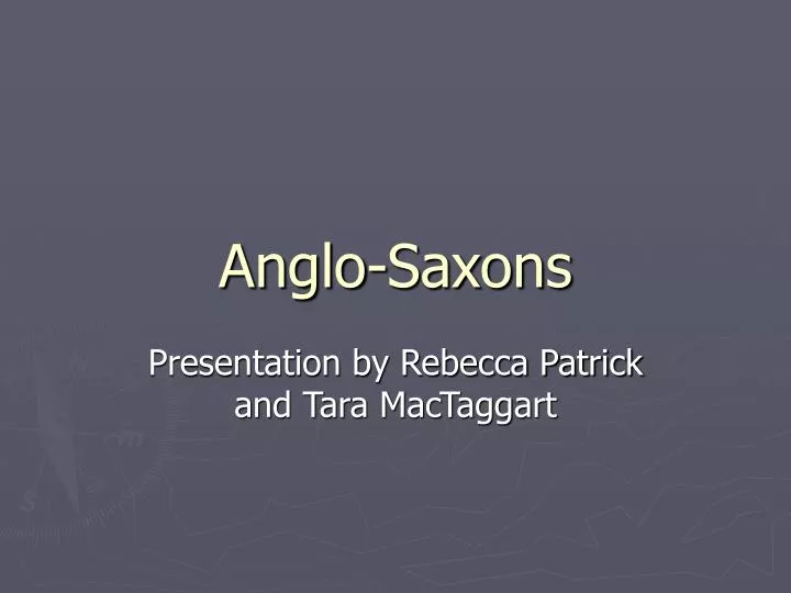 anglo saxons