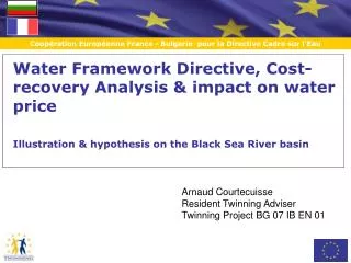 Water Framework Directive, Cost-recovery Analysis &amp; impact on water price