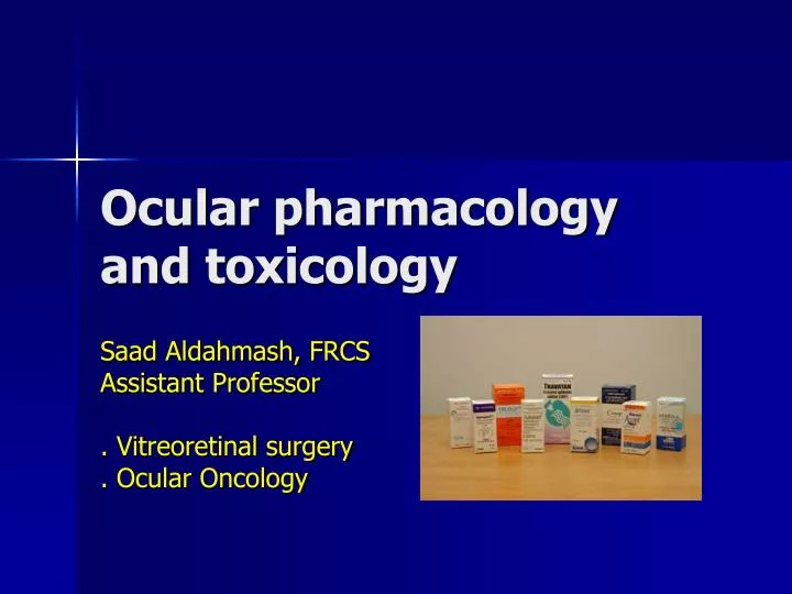 ocular pharmacology and toxicology