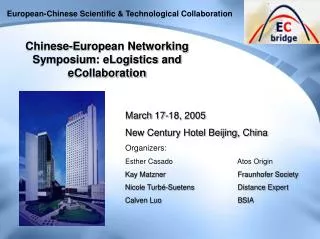 European-Chinese Scientific &amp; Technological Collaboration