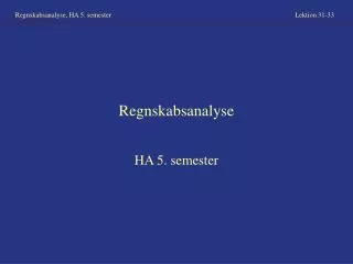 regnskabsanalyse