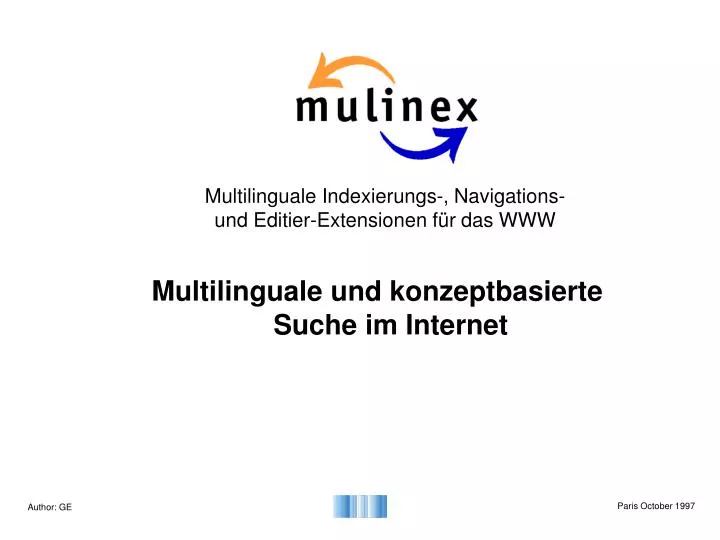 multilinguale und konzeptbasierte suche im internet