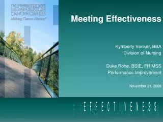 Meeting Effectiveness