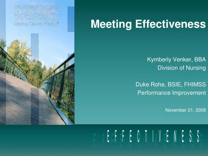 meeting effectiveness