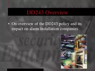 DD243 Overview