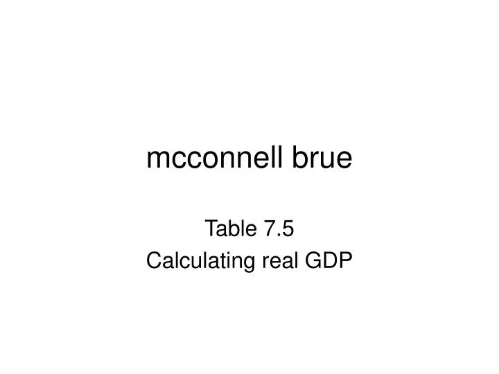 mcconnell brue