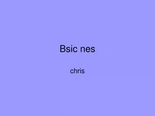 Bsic nes