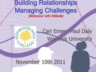 Building Relationships Managing Challenges (Behaviour with Attitude)