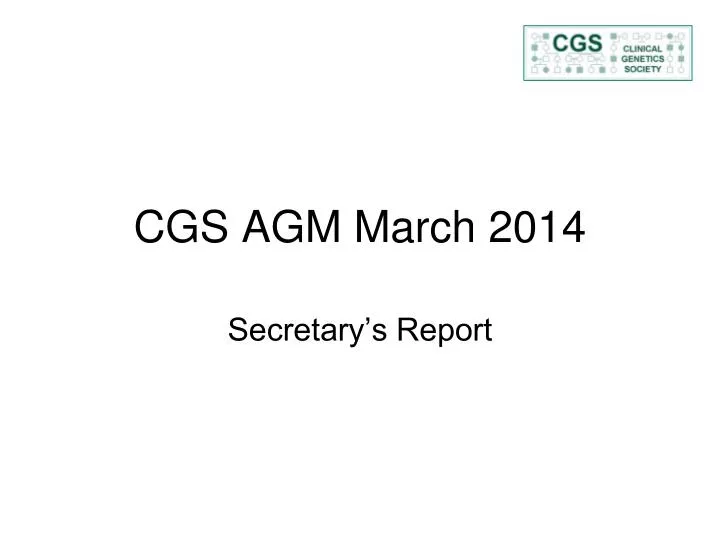 cgs agm march 2014