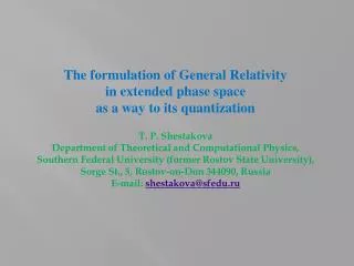 The formulation of General Relativity in extended phase space as a way to its quantization