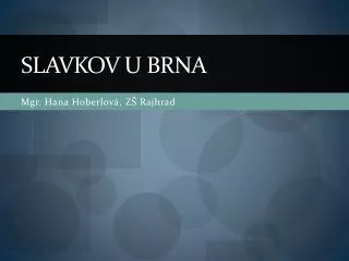 slavkov u brna