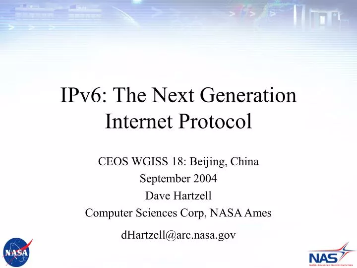 ipv6 the next generation internet protocol