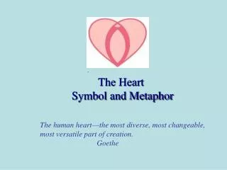 The Heart Symbol and Metaphor