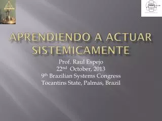 aprendiendo a actuar sistemicamente