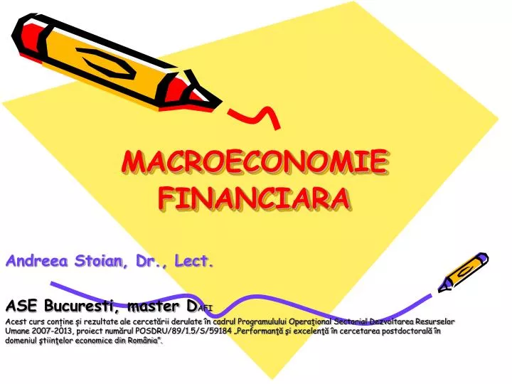 macroeconomie financiara