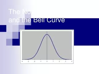 The Normal Distribution and the Bell Curve