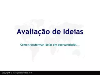 avalia o de ideias