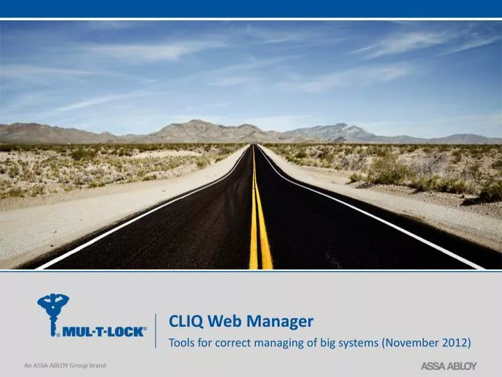 cliq web manager