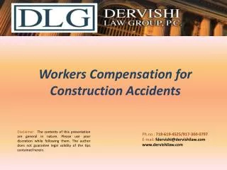Workers Compensation for Construction Accidents