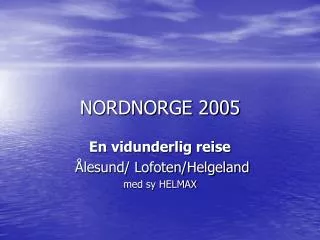 nordnorge 2005