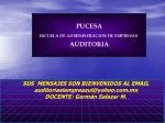 PUCESA ESCUELA DE ADMINISTRACION DE EMPRESAS AUDITORIA - slide 1