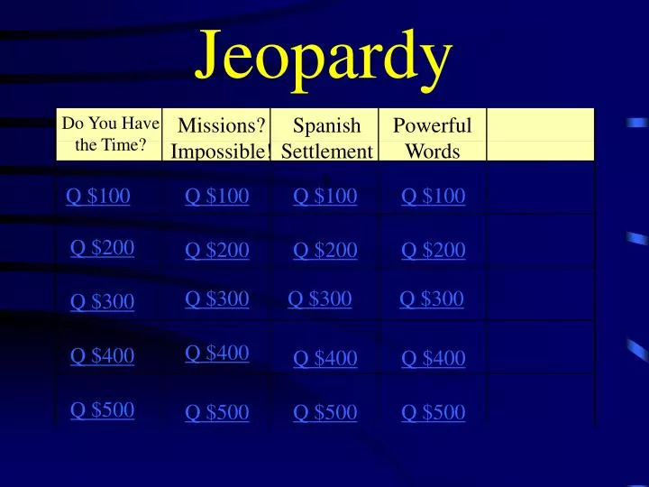 jeopardy