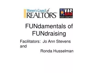 FUNdamentals of FUNdraising