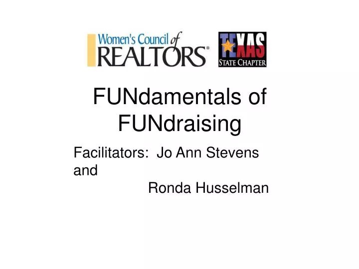 fundamentals of fundraising