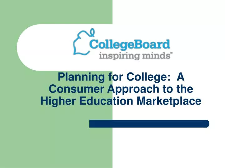 planning for college a consumer approach to the higher education marketplace