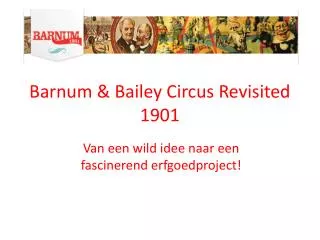 barnum bailey circus revisited 1901
