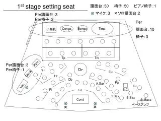 1 st stage setting seat