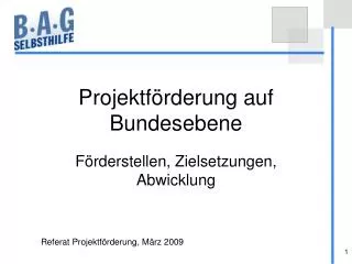 projektf rderung auf bundesebene
