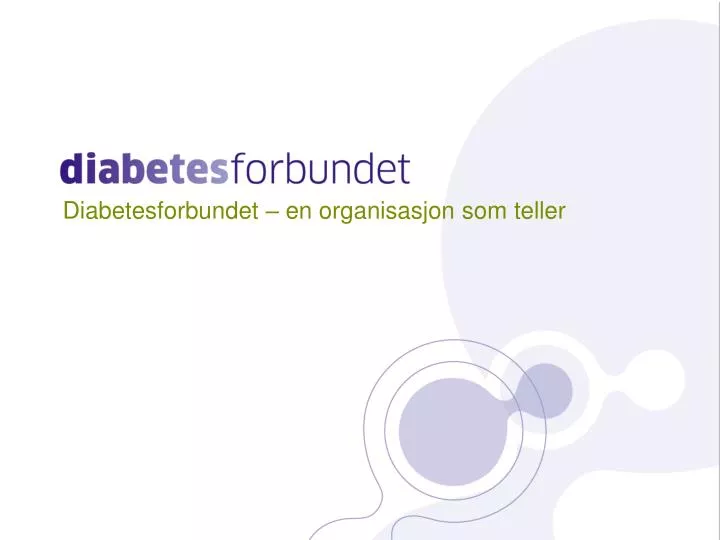 diabetesforbundet en organisasjon som teller