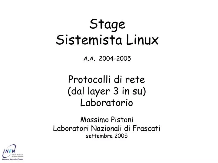 stage sistemista linux a a 2004 2005