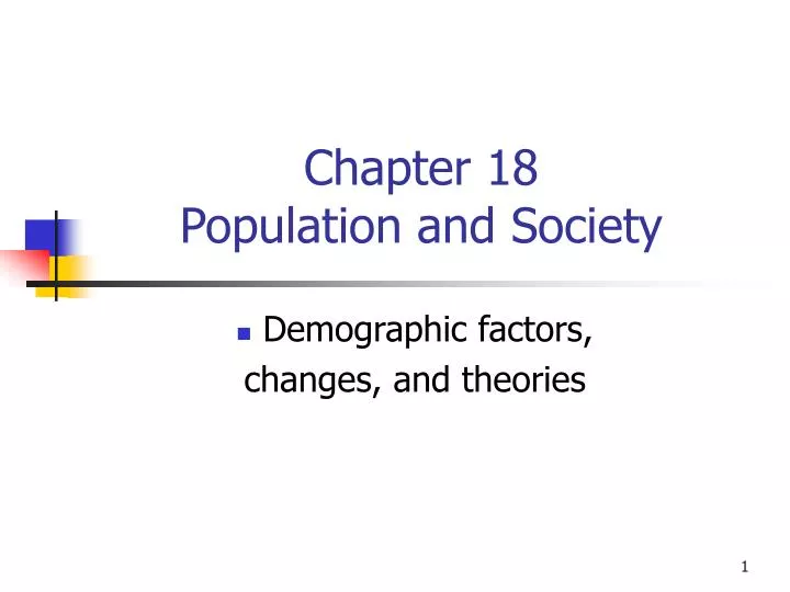 chapter 18 population and society