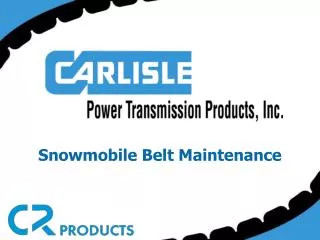 Snowmobile Belt Maintenance