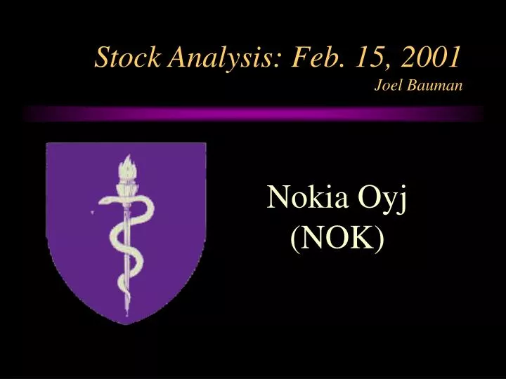 stock analysis feb 15 2001 joel bauman