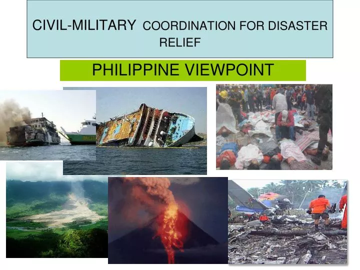 civil military coordination for disaster relief