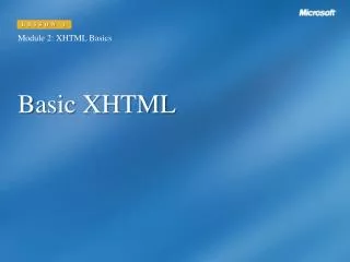 Basic XHTML