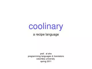 coolinary