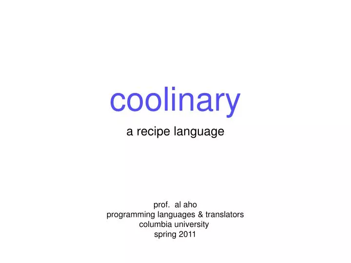 coolinary