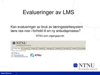 evalueringer av lms