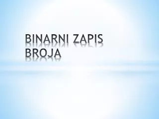 binarni zapis broja