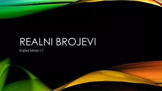 realni brojevi