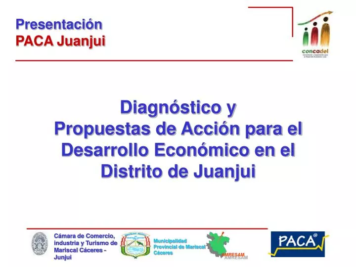 diagn stico y propuestas de acci n para el desarrollo econ mico en el distrito de juanjui