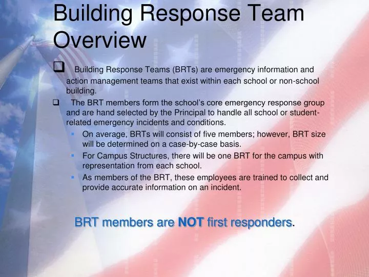 building response team overview