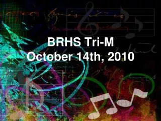 BRHS Tri-M October 14th, 2010
