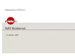 organisering av nav lier